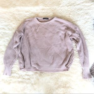BRANDY MELVILLE PINK KNITTED SWEATER